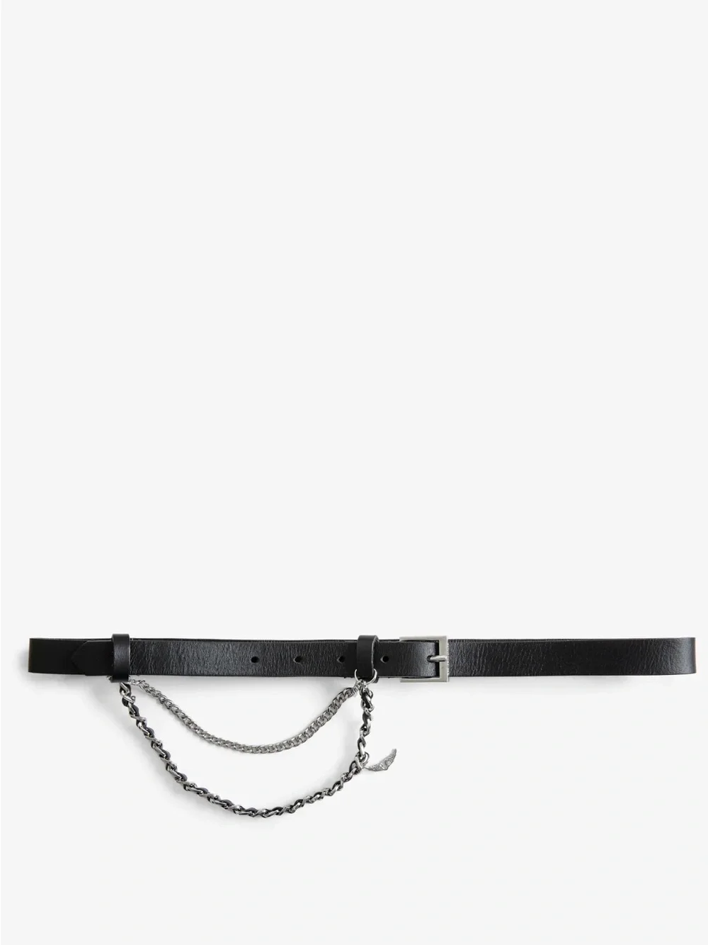 Zadig & Voltaire Rock Chain Belt Leather Belt